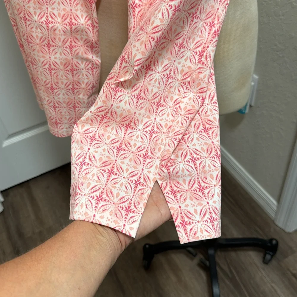 Capris ladies pants Espresso peachy and pinks size 2x HTH 19” - Picture 10 of 11